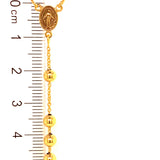Rosario (Hueco) en oro amarillo 10kt. 60cm