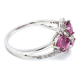 Anillo con rubí en plata 925