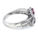Anillo con rubí en plata 925