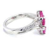 Anillo con rubí en plata 925