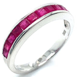 Anillo con rubí en plata 925