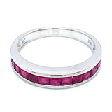 Anillo con rubí en plata 925