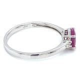 Anillo con rubí en plata 925