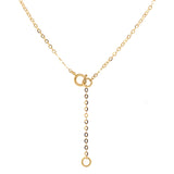 Collar con rubí y diamantes en oro amarillo 18KT