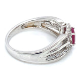 Anillo con rubí en plata 925