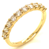 (LD) Anillo con diamantes de laboratorio en oro amarillo 14kt. D-0.67CTS.