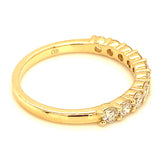 (LD) Anillo con diamantes de laboratorio en oro amarillo 14kt. D-0.67CTS.