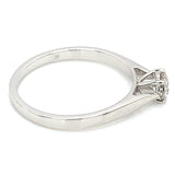 (SOFIA) Anillo con diamante en oro blanco 10KT