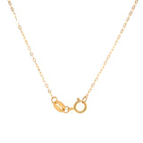 Collar con ópalo y diamantes en oro amarillo 10kt. 46CM