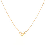 Collar con ópalo y diamantes en oro amarillo 10kt. 46CM