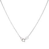 Collar con Peridoto y diamantes en oro blanco 14kt. 46cm