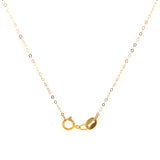 Collar con Peridoto y diamantes en oro amarillo 10kt. 46cm