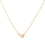 Collar con Peridoto y diamantes en oro amarillo 14kt. 46cm