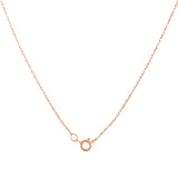 Collar con Peridoto y diamantes en oro rosado 14kt. 46cm