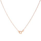Collar con Peridoto y diamantes en oro rosado 14kt. 46cm