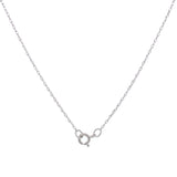 Collar con zafiro en oro blanco 14kt. 46cm
