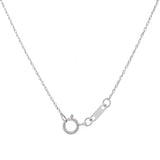 Collar con zafiro y diamantes en oro blanco 10kt. 46cm