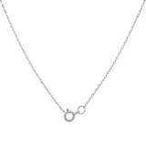 Collar con zafiro en oro blanco 14kt. 46cm