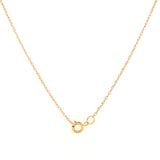 Collar con zafiro en oro amarillo 10kt. 46cm