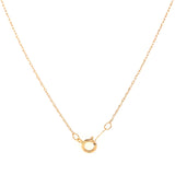 Collar con zafiro en oro amarillo 10kt. 46cm