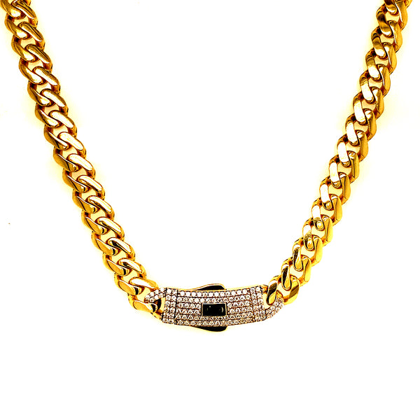 Collar (monaco) en oro amarillo 10kt. 50cm