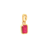 Dije con rubí en oro amarillo 14KT