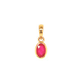 Dije con rubí en oro amarillo 14KT