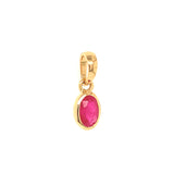Dije con rubí en oro amarillo 14KT