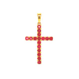Dije con rubí en oro amarillo 14KT