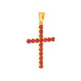 Dije con rubí en oro amarillo 14KT