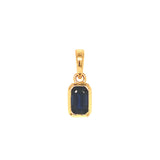 Dije con zafiro en oro amarillo 14KT