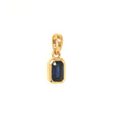 Dije con zafiro en oro amarillo 14KT