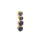 Dije con zafiro en oro amarillo 14KT