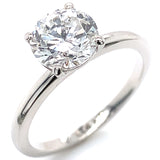 (LD) Anillo con diamante de laboratorio en oro blanco 14KT