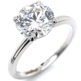 (LD) Anillo con diamante de laboratorio en oro blanco 14KT