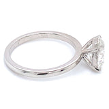 (LD) Anillo con diamante de laboratorio en oro blanco 14KT
