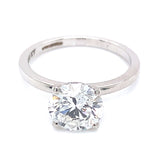 (LD) Anillo con diamante de laboratorio en oro blanco 14KT