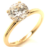 (LD) Anillo con diamante de laboratorio en oro amarillo 14KT