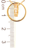 Collar con circones en oro amarillo 18kt. 42/44cm