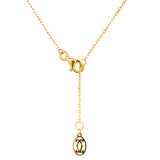 Collar con circones en oro amarillo 18kt. 42/44cm