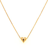 Collar (corazón) en oro amarillo 18kt. 42/45cm