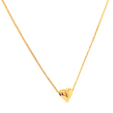 Collar (corazón) en oro amarillo 18kt. 42/45cm