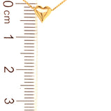 Collar (corazón) en oro amarillo 18kt. 42/45cm