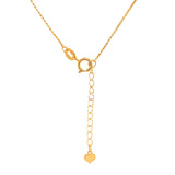 Collar (corazón) en oro amarillo 18kt. 42/45cm