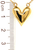 Collar (corazón) en oro amarillo 18kt. 44cm