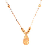 Collar en oro amarillo 18kt. 44cm
