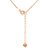 Collar (trébol con bolitas) en oro amarillo 18kt. 44cm