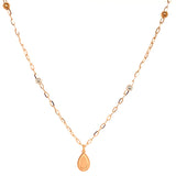 Collar en oro tres tonos 18kt. 43cm