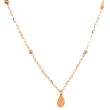 Collar en oro tres tonos 18kt. 43cm