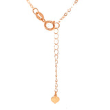 Collar (Corazón y bolitas) en oro amarillo 18kt. 44cm